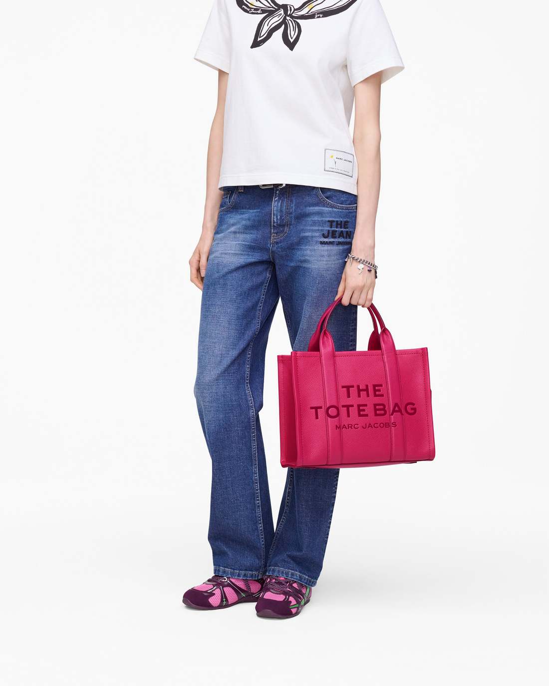 The Leather Medium Tote Bag Raspberry Pink Marc Jacobs / BAGS|NEW ARRIVALS