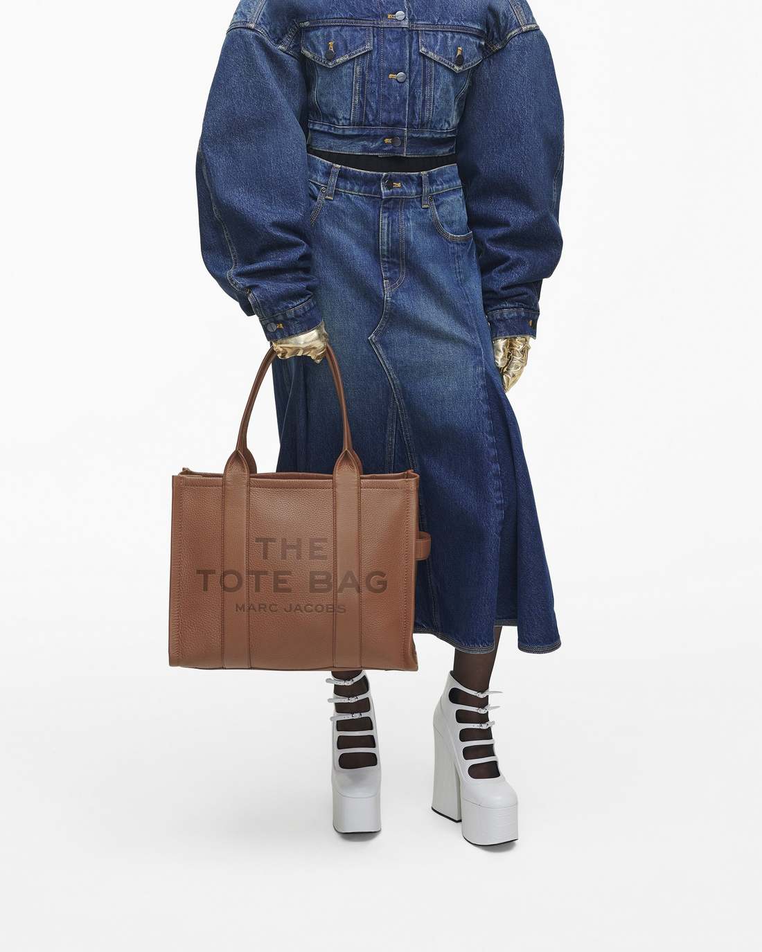 Marc Jacobs The Leather Large Tote Bag Argan Oil