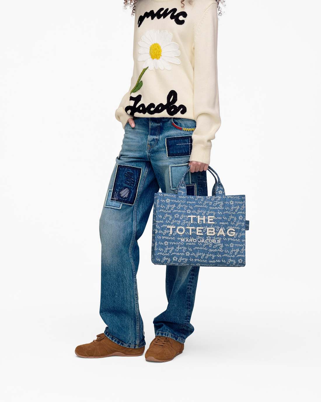 The Joy Denim Medium Tote Bag Indigo Multi Marc Jacobs / BAGS
