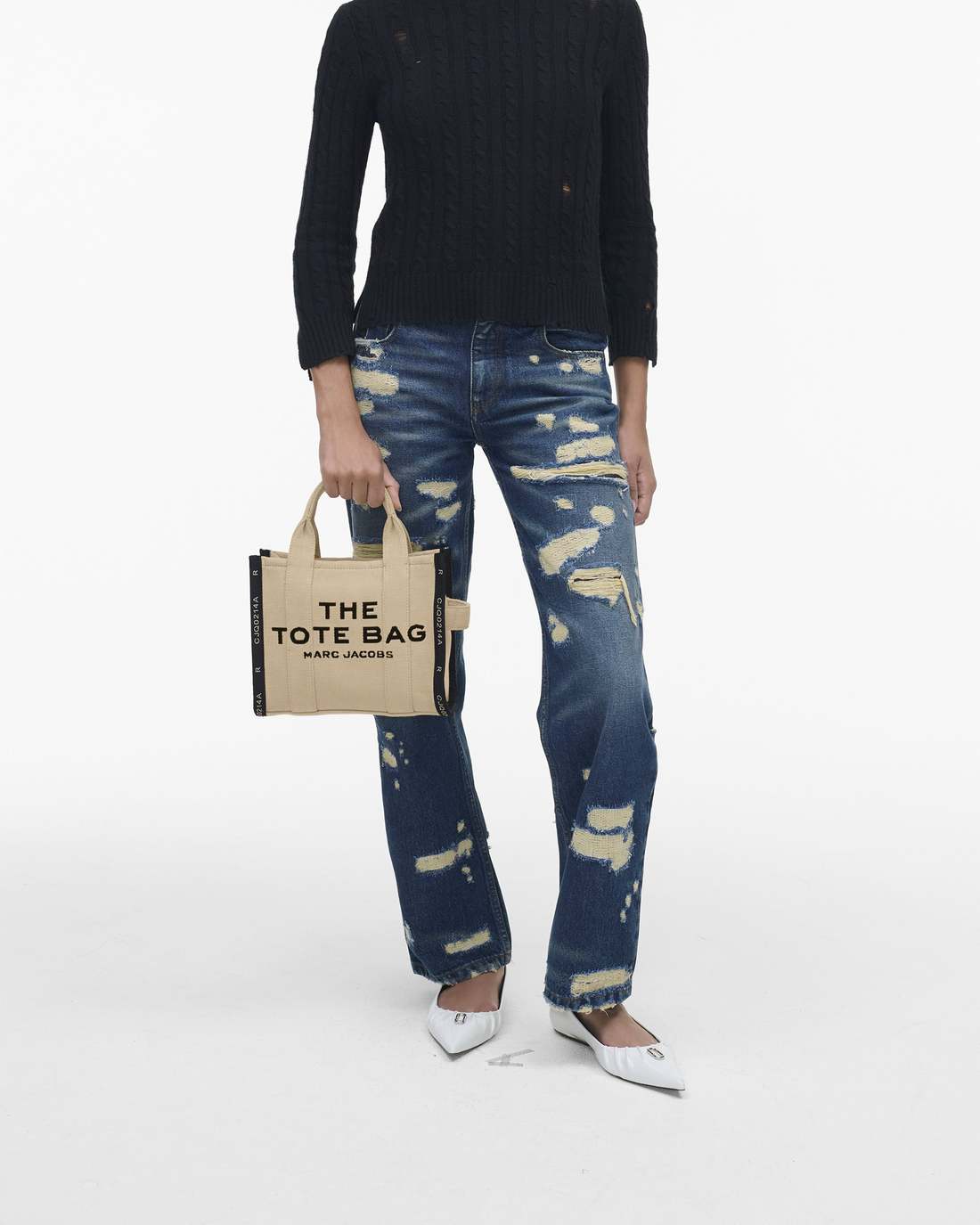 The Jacquard Small Tote Bag Warm Sand Marc Jacobs / BAGS