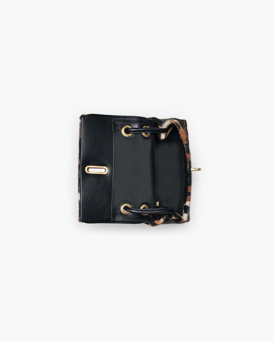 Marc Jacobs The Cow Haircalf Mini Dual Shoulder Bag Mocha Multi