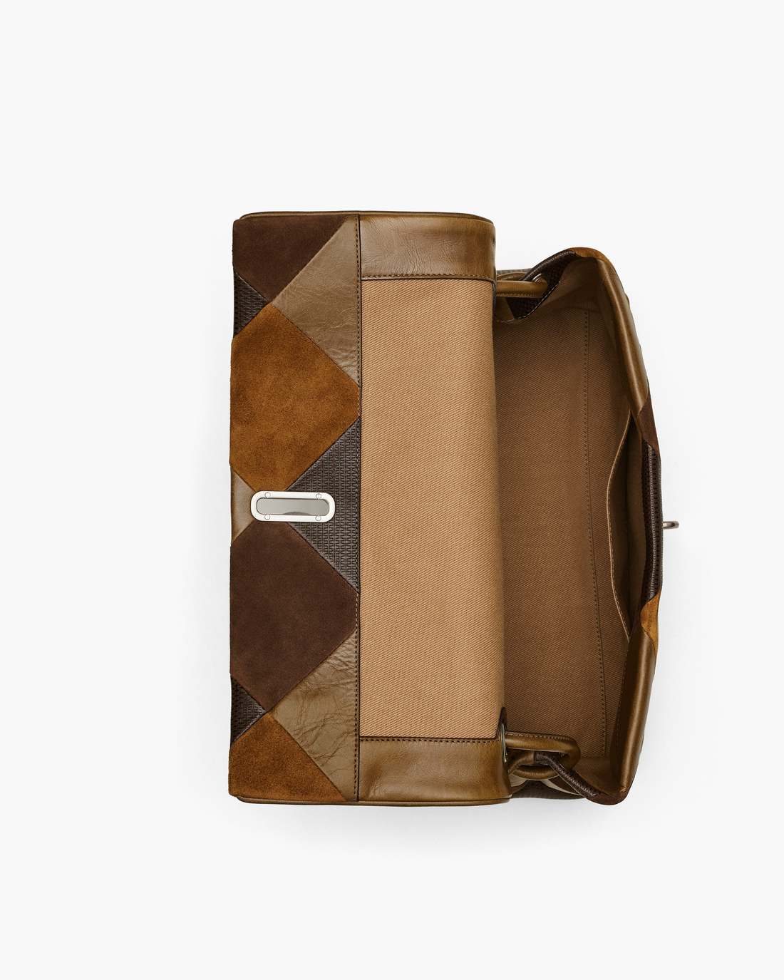 The Suede Patchwork Large Dual Bag Brown Multi Marc Jacobs / BAGS