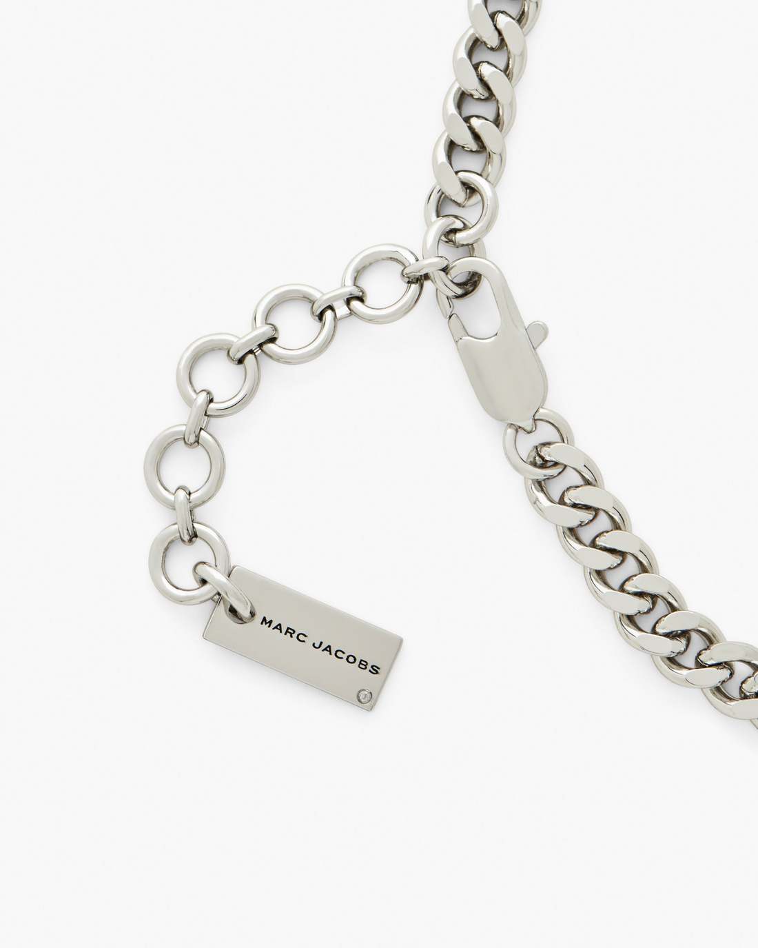 Marc Jacobs The Mini Icon Charm Necklace Light Antique Silver
