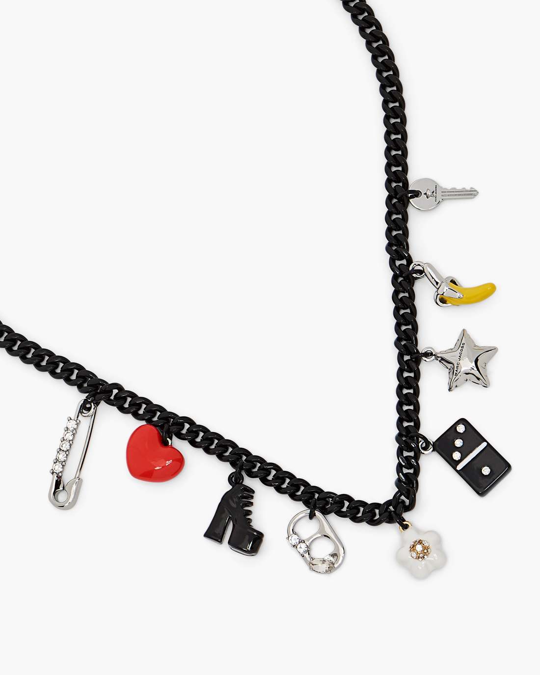 Marc Jacobs The Collector Charm Necklace Black Multi