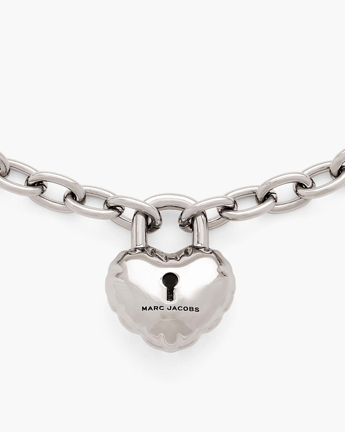 Marc Jacobs The Heart Balloon Necklace Light Antique Silver