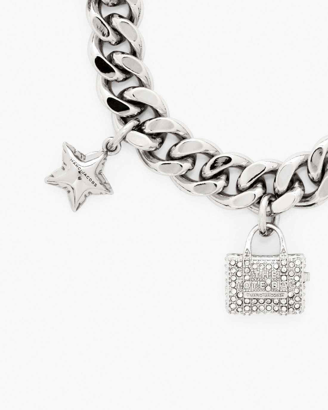 The Pave Mini Icon Charm Bracelet Silver/Crystal Marc Jacobs / JEWELRY