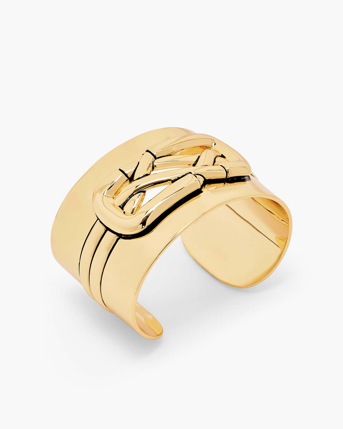 The Dual Statement Cuff Bracelet Gold Marc Jacobs / JEWELRY