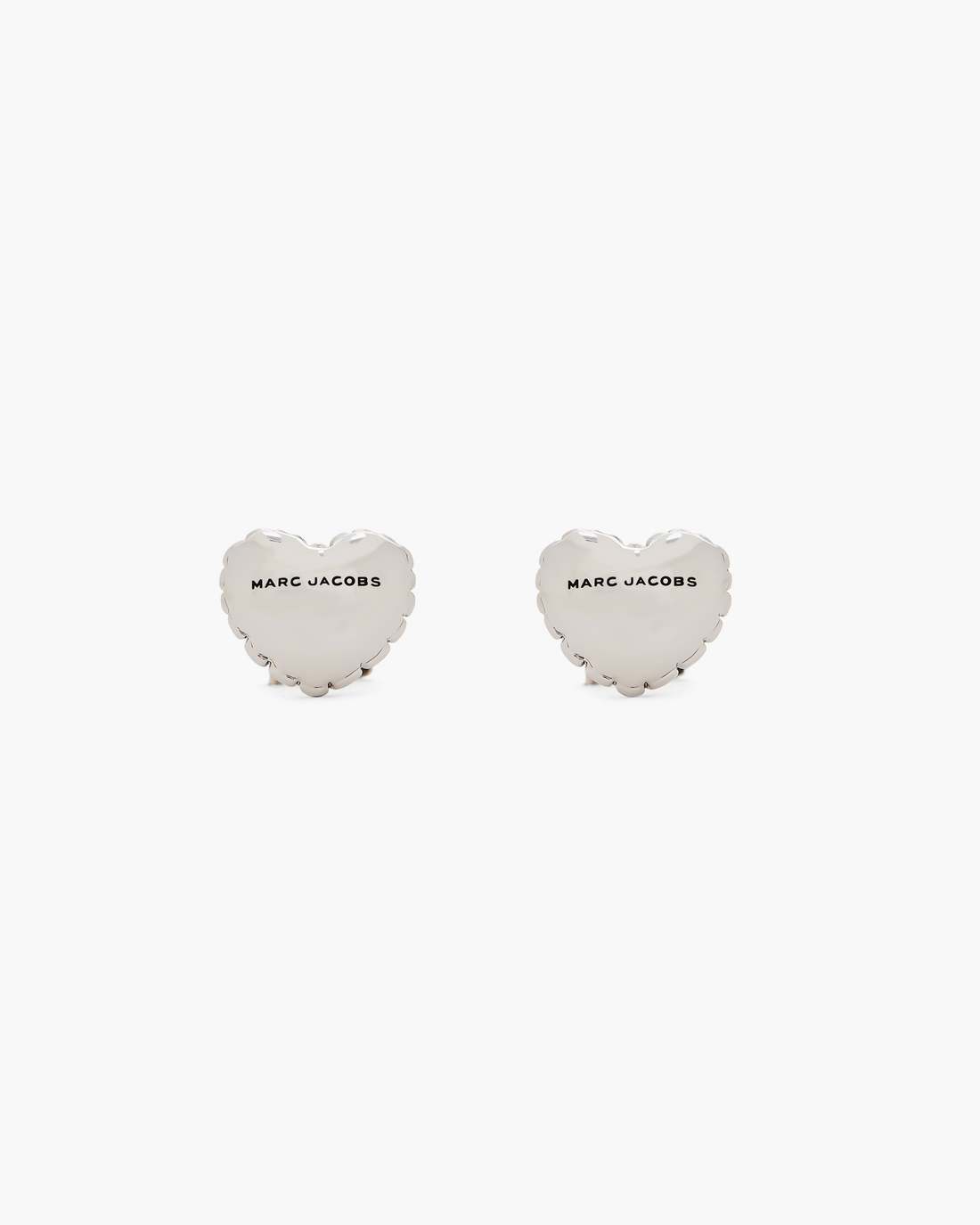 Marc Jacobs The Heart Balloon Stud Earrings Light Antique Silver