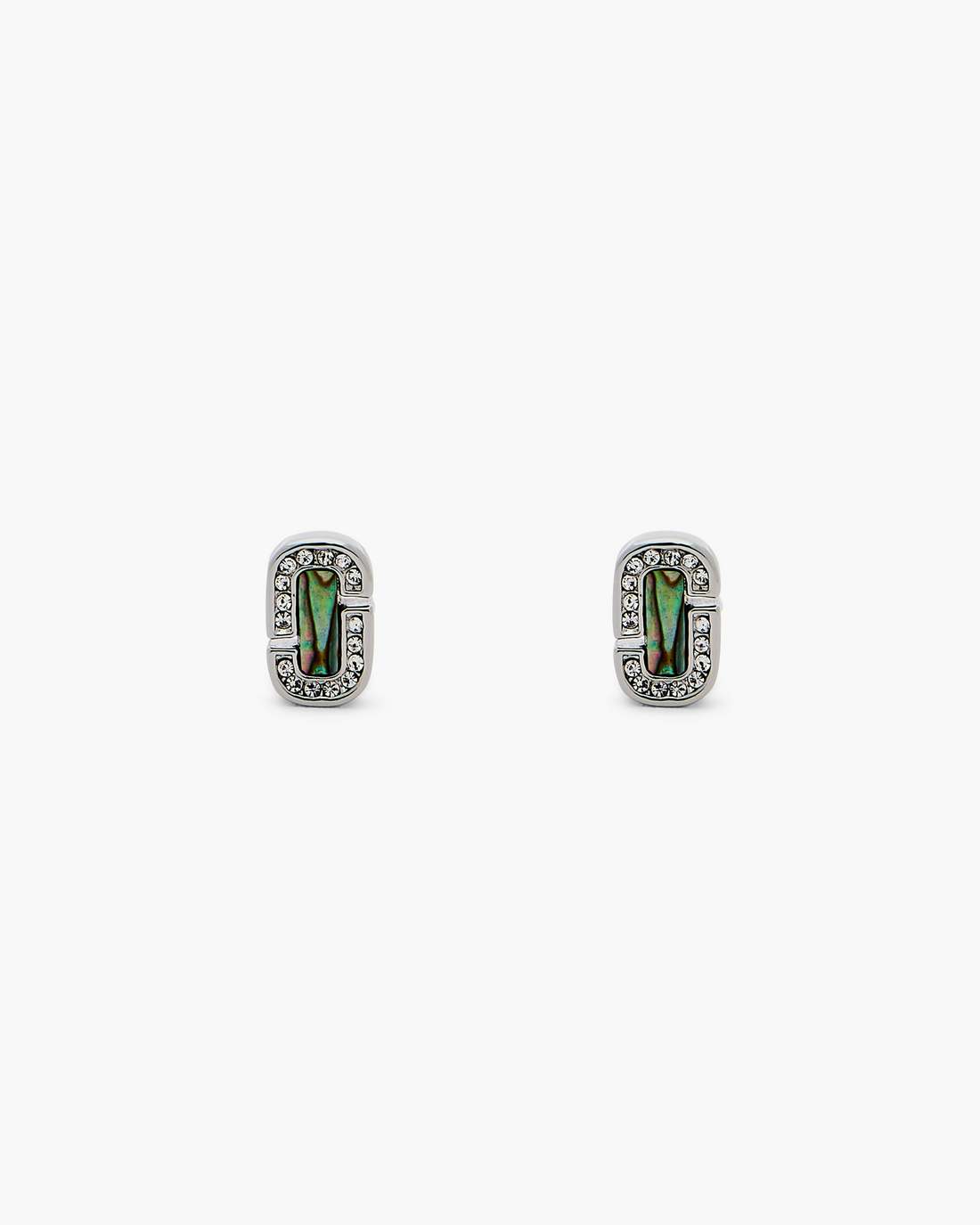 The J Marc Luxe Abalone Earrings Silver/Crystal Marc Jacobs / JEWELRY