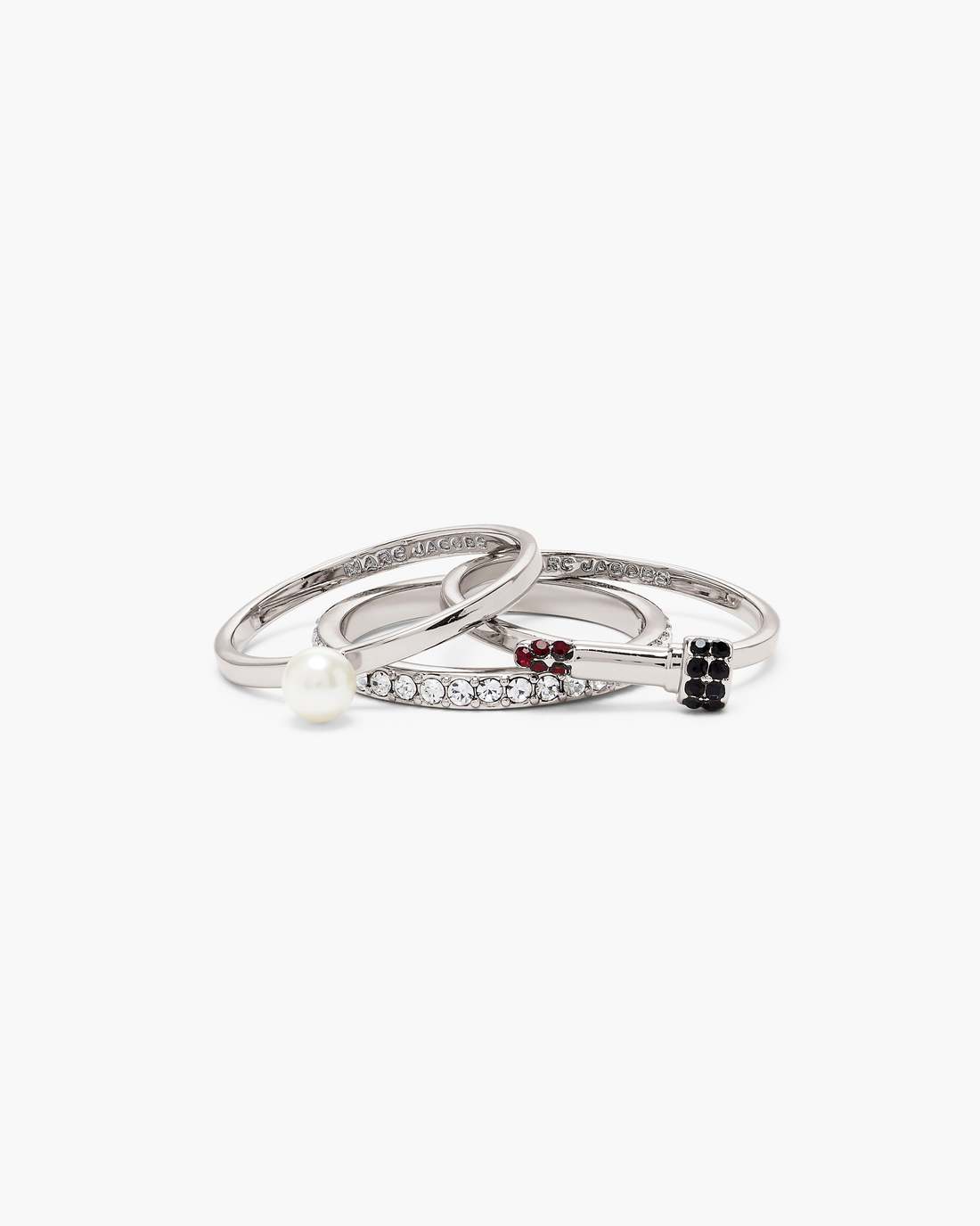 Marc Jacobs The Rouge Ring Set Silver/Multi
