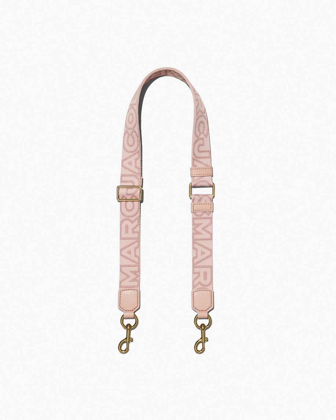 Marc Jacobs The Thin Outline Logo Webbing Strap Rose Multi