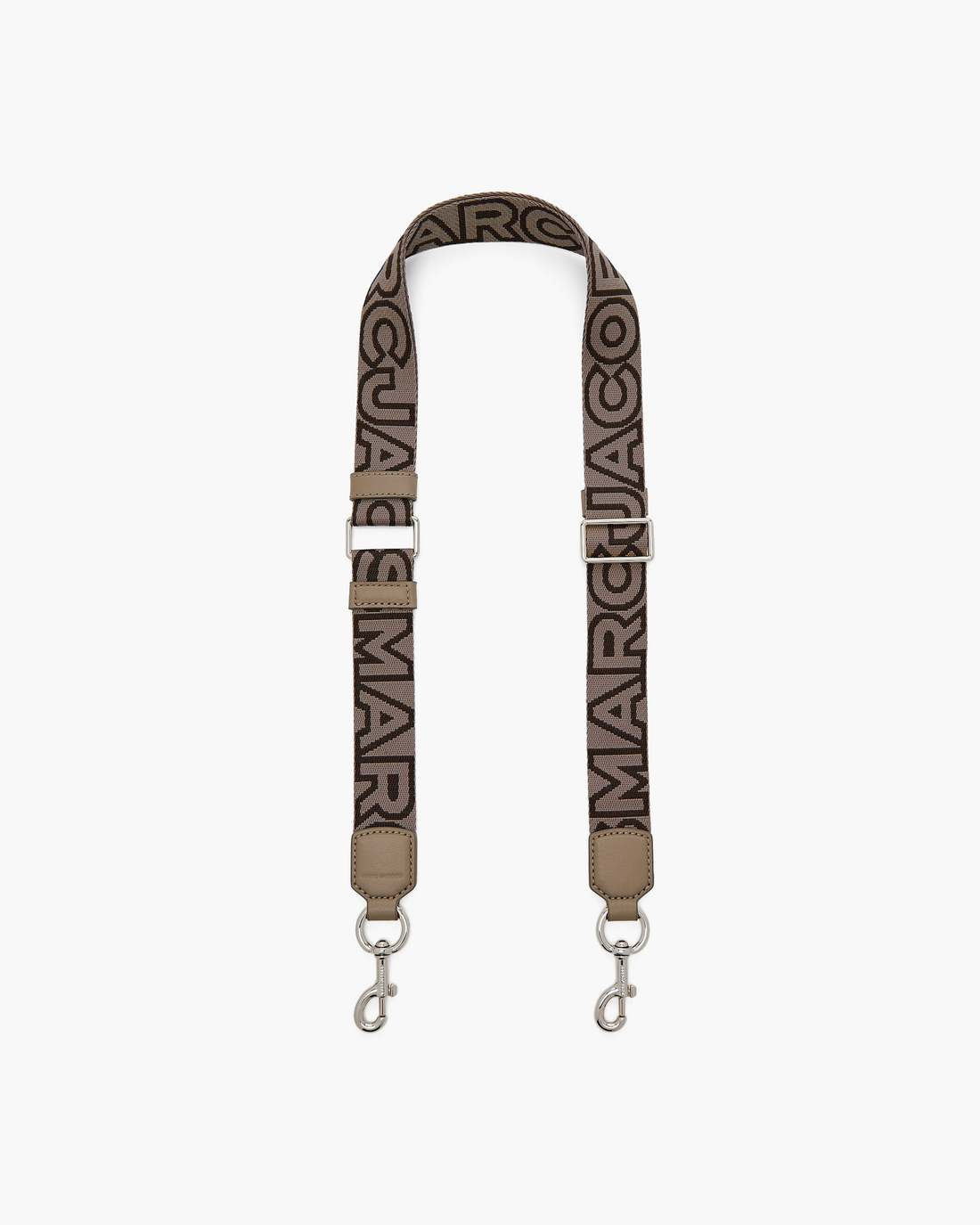 Marc Jacobs The Thin Outline Logo Webbing Strap Cement Multi