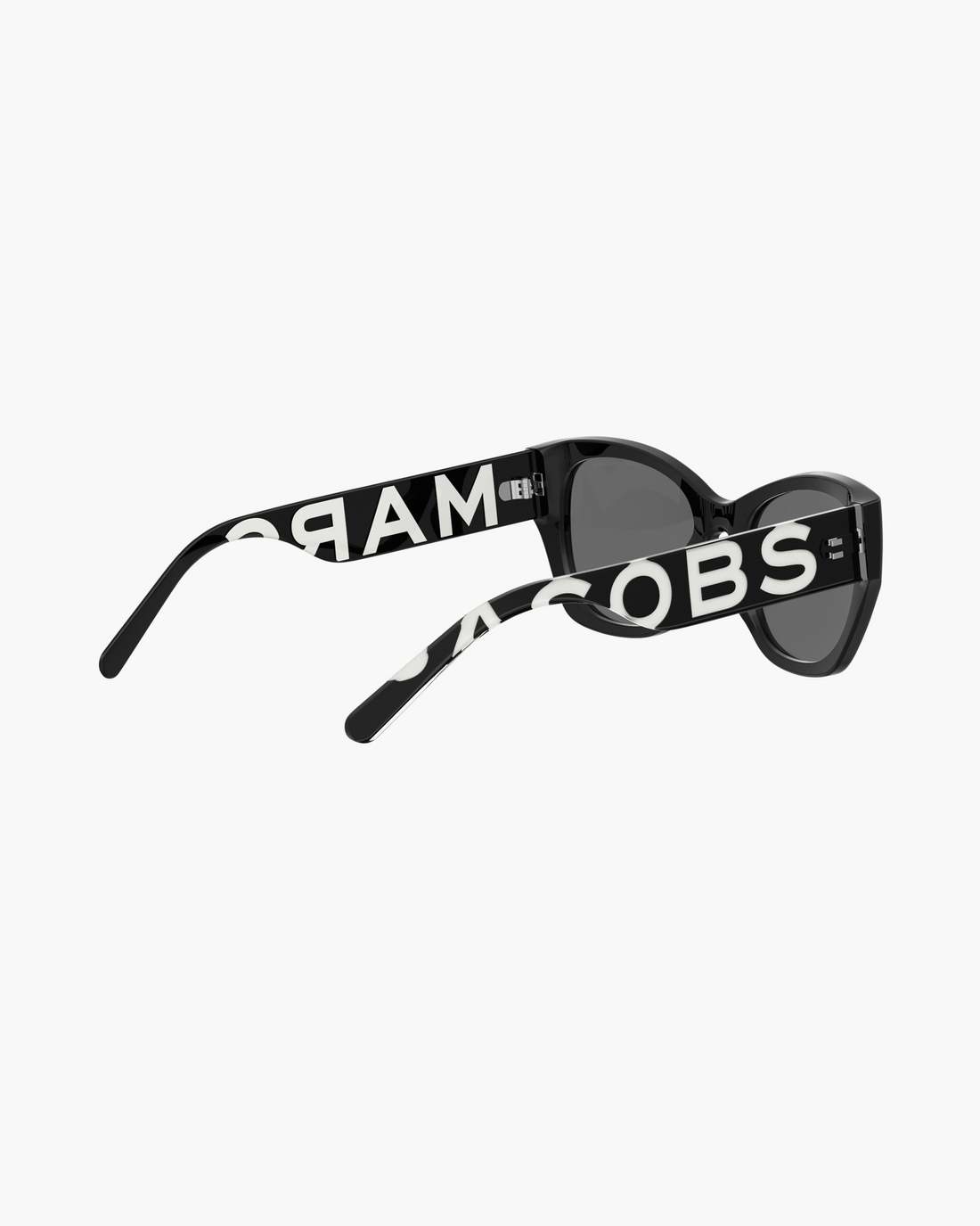 Marc Jacobs The Bold Logo Square Cat Eye Sunglasses Black/White