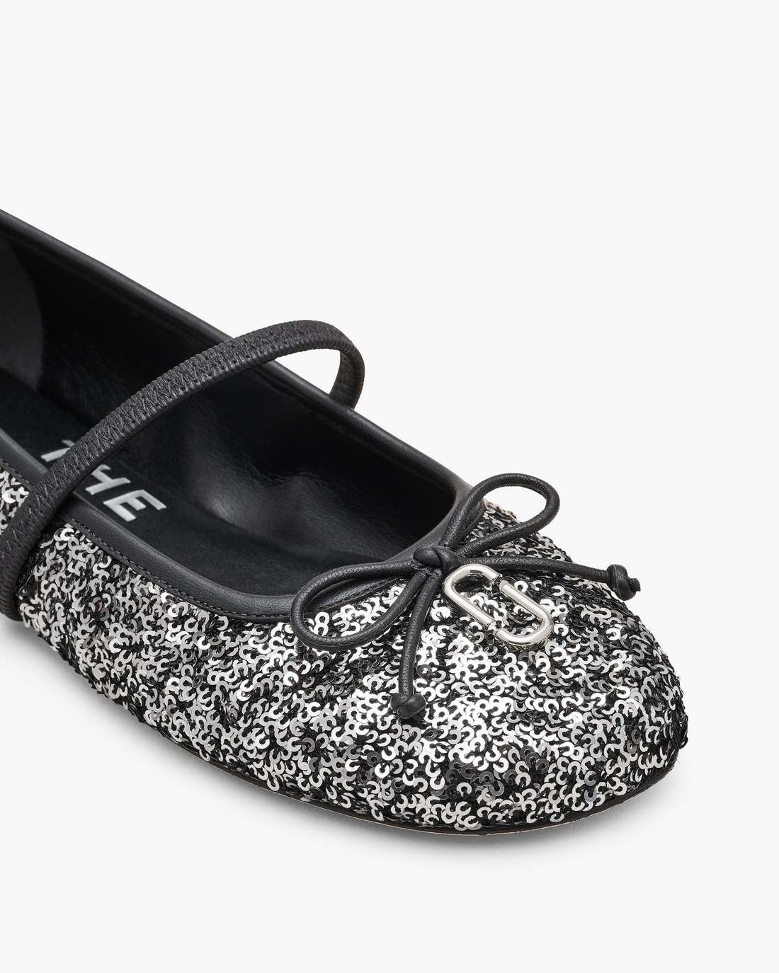 Marc Jacobs The Sequin Sabrina Ballerina Silver