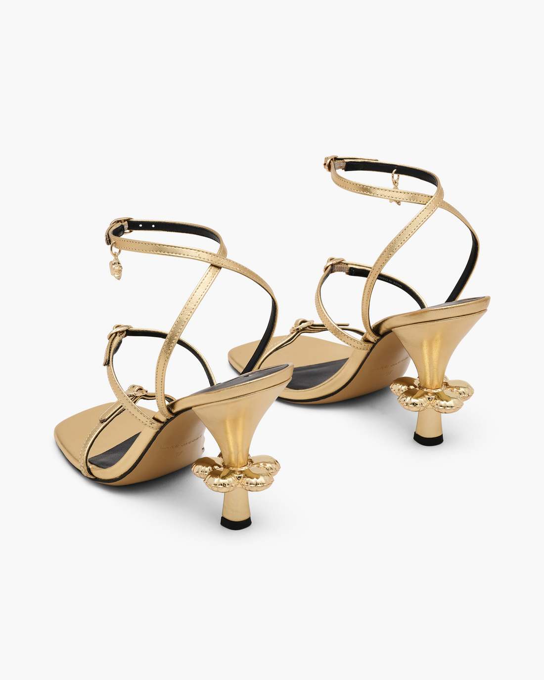 The Metallic Leather Daisy Heel Gold Marc Jacobs / SHOES