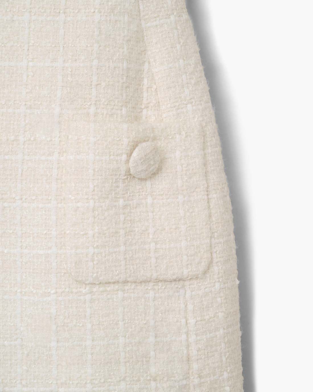 Marc Jacobs Sculptural Tweed Dress Ivory
