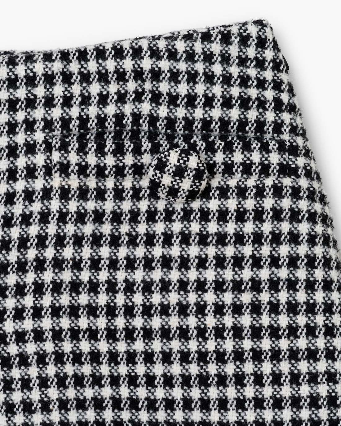 Marc Jacobs Gingham Tweed Mini Skirt Black Multi