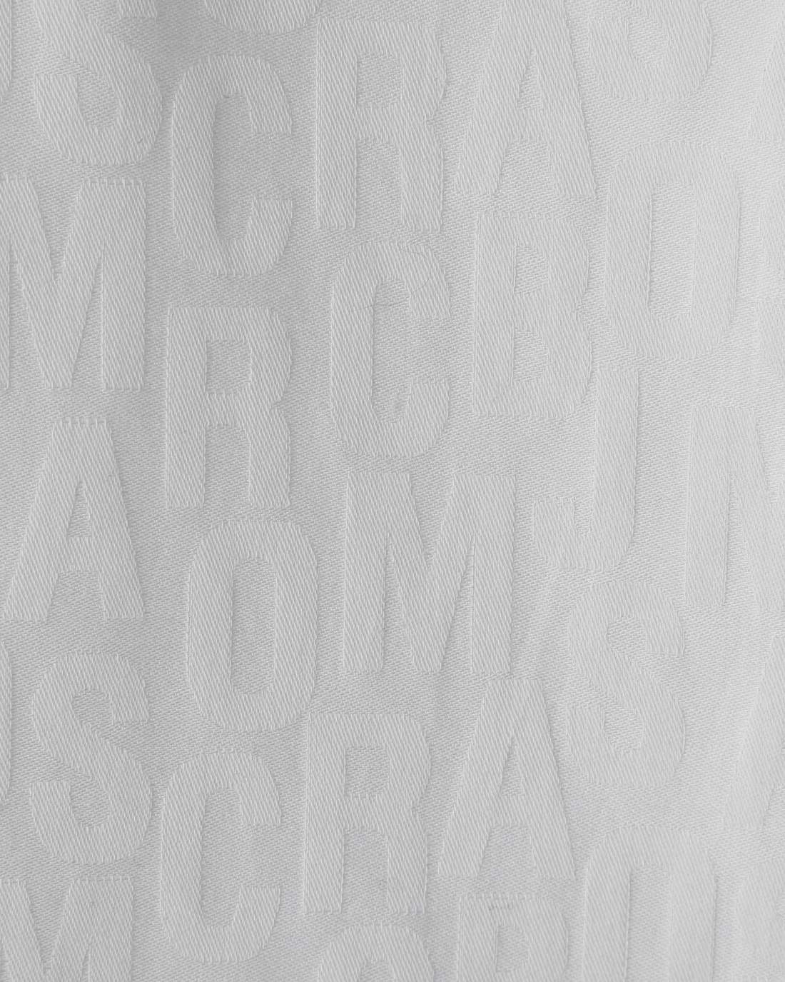 Marc Jacobs The Jumbled Monogram Logo Short Sleeve Shirt White