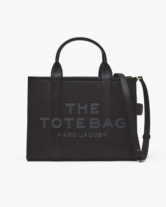 The Leather Medium Tote Bag Black Marc Jacobs / BAGS|NEW ARRIVALS
