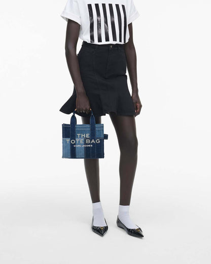 Marc Jacobs The Denim Small Tote Bag Blue Denim