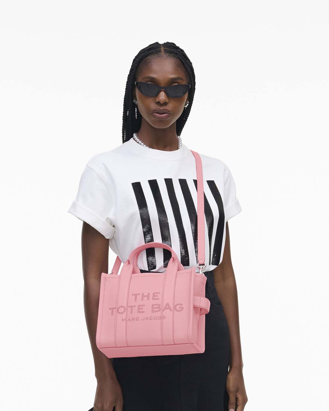 The Leather Small Tote Bag Ribbon Pink Marc Jacobs / BAGS