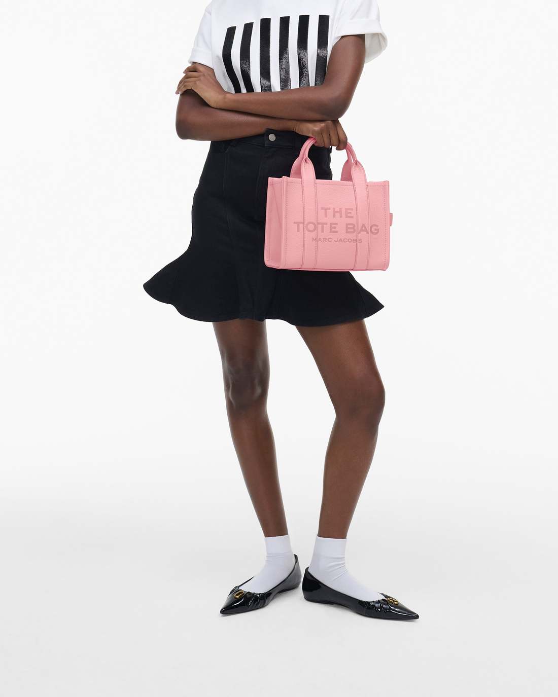 The Leather Small Tote Bag Ribbon Pink Marc Jacobs / BAGS