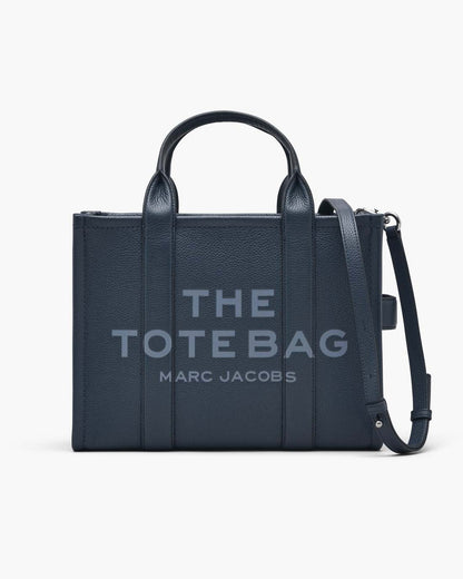 The Leather Medium Tote Bag Blue Sea Marc Jacobs / BAGS