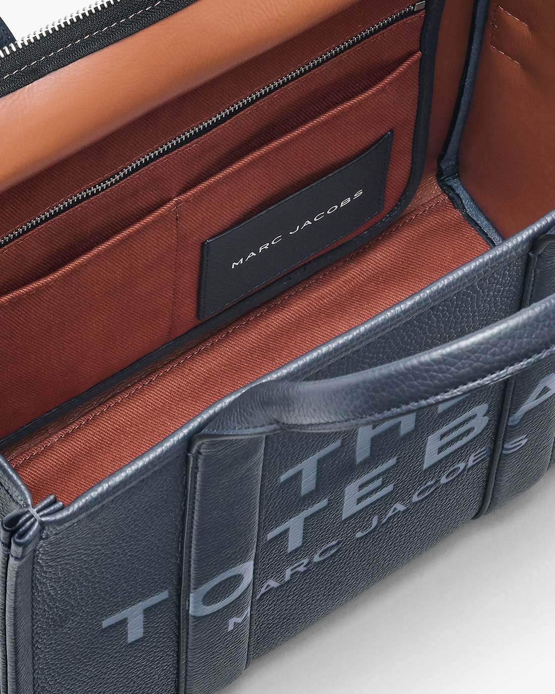 The Leather Medium Tote Bag Blue Sea Marc Jacobs / BAGS