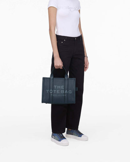 The Leather Medium Tote Bag Blue Sea Marc Jacobs / BAGS