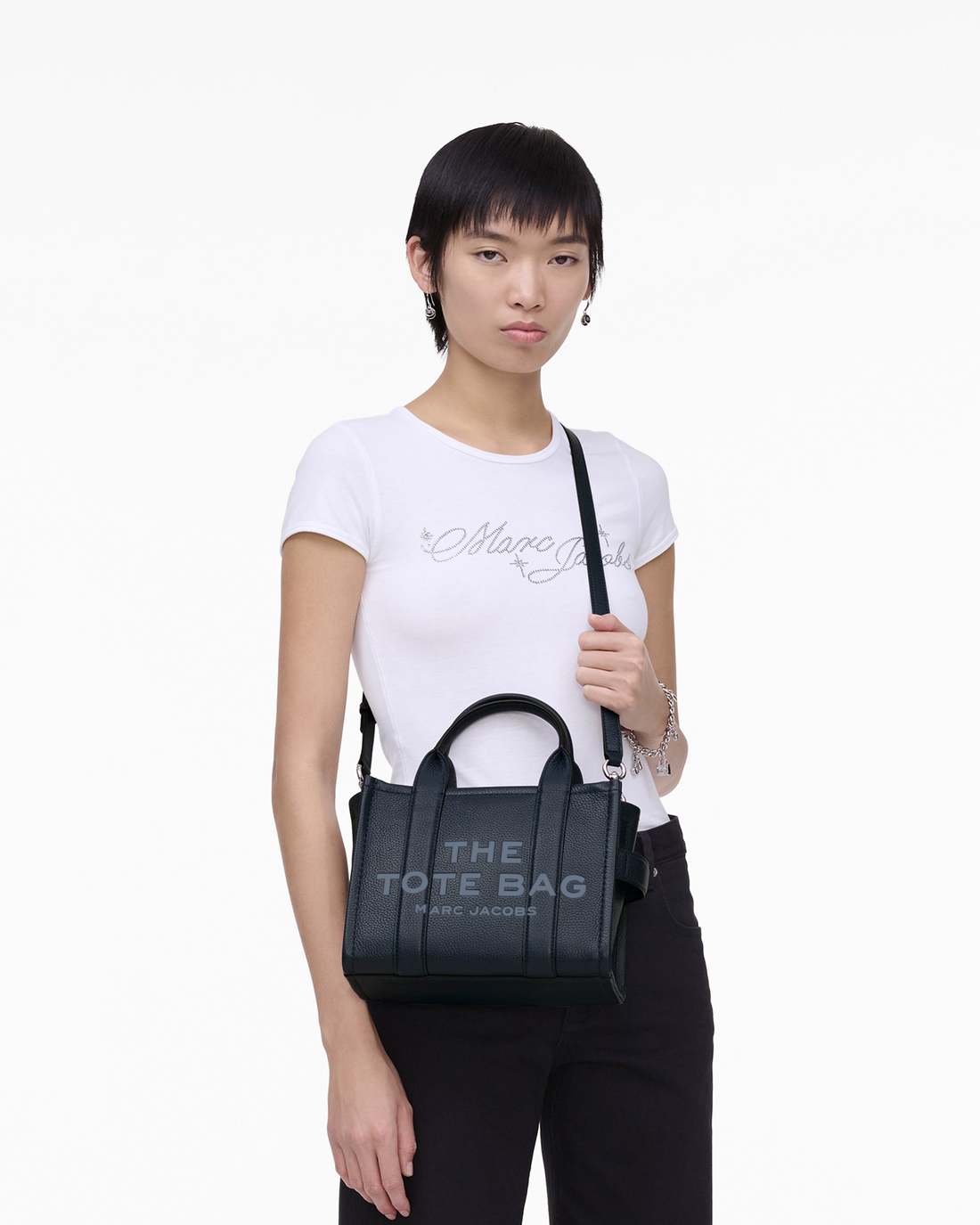 The Leather Small Tote Bag Blue Sea Marc Jacobs / BAGS