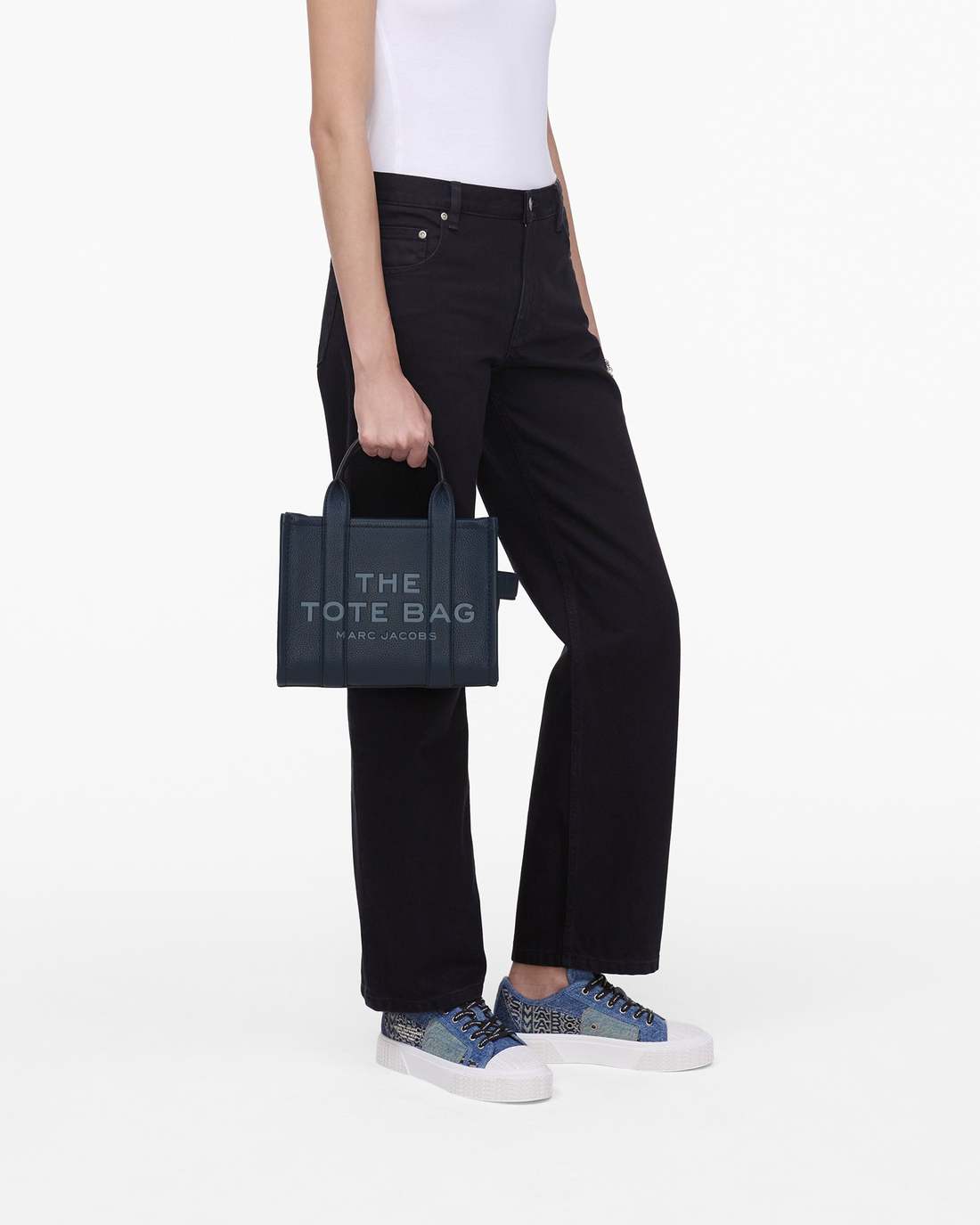 The Leather Small Tote Bag Blue Sea Marc Jacobs / BAGS