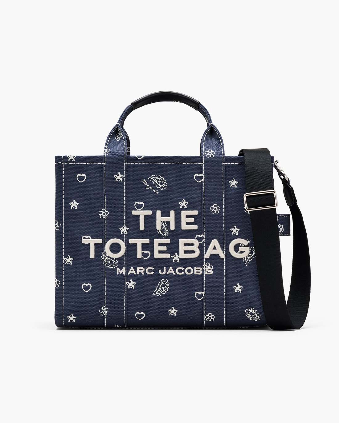 The Bandana Canvas Medium Tote Bag Navy Multi Marc Jacobs / BAGS|NEW ARRIVALS