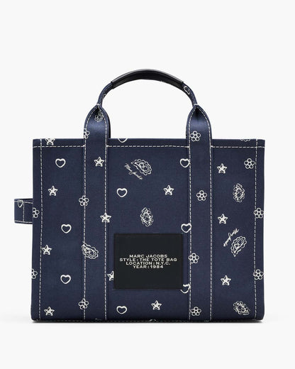 The Bandana Canvas Medium Tote Bag Navy Multi Marc Jacobs / BAGS|NEW ARRIVALS