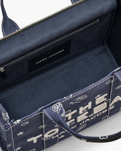 The Bandana Canvas Medium Tote Bag Navy Multi Marc Jacobs / BAGS|NEW ARRIVALS
