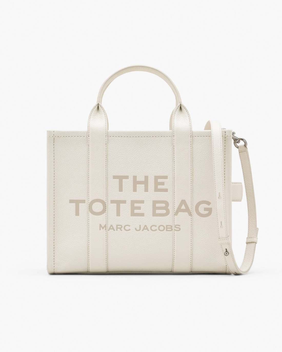The Leather Medium Tote Bag Cotton/Silver Marc Jacobs / BAGS|NEW ARRIVALS