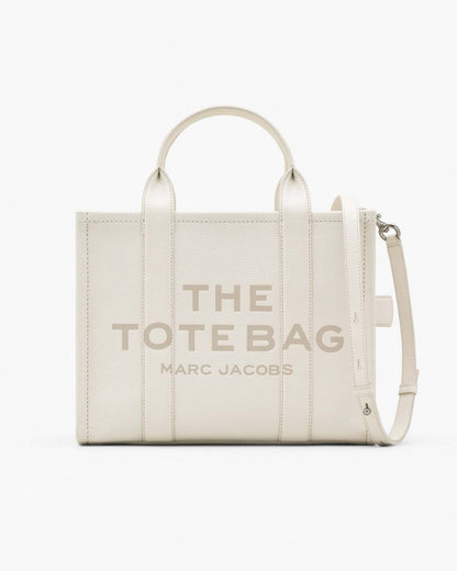 The Leather Medium Tote Bag Cotton/Silver Marc Jacobs / BAGS|NEW ARRIVALS