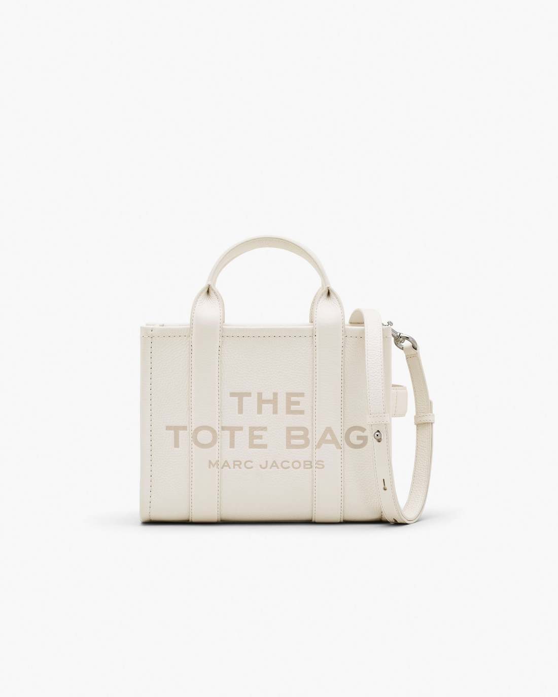 The Leather Small Tote Bag Cotton/Silver Marc Jacobs / BAGS