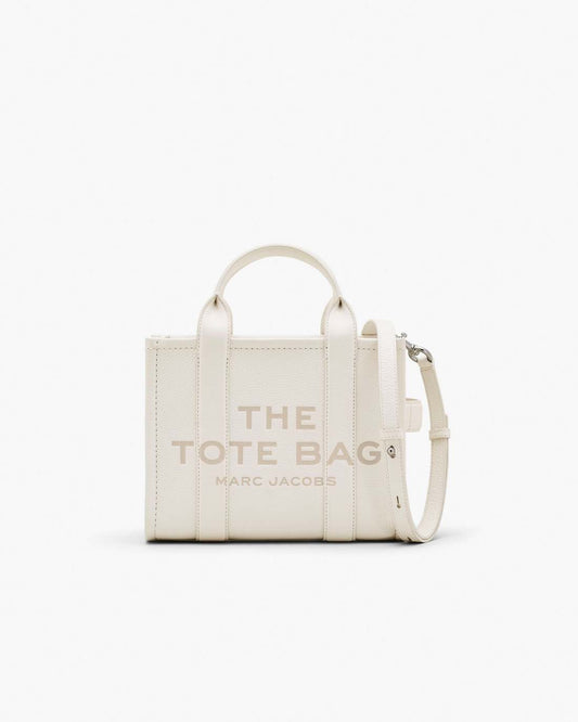 The Leather Small Tote Bag Cotton/Silver Marc Jacobs / BAGS
