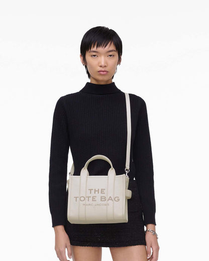 The Leather Small Tote Bag Cotton/Silver Marc Jacobs / BAGS