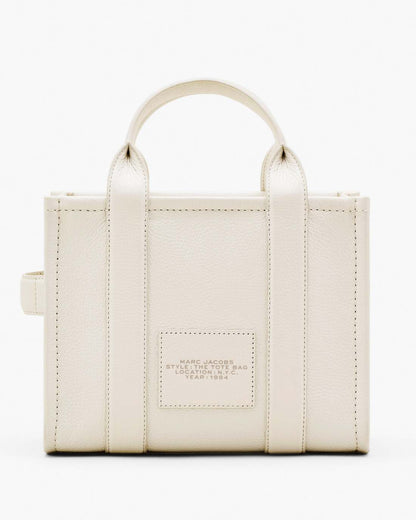 The Leather Small Tote Bag Cotton/Silver Marc Jacobs / BAGS