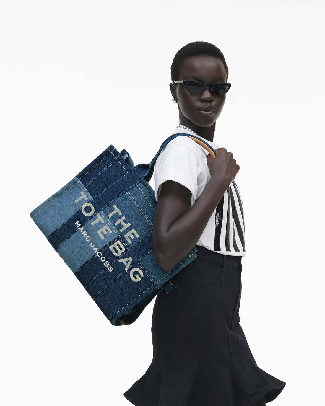 The Denim Large Tote Bag Blue Denim Marc Jacobs / BAGS