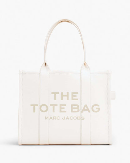The Leather Large Tote Bag Cotton/Silver Marc Jacobs / BAGS