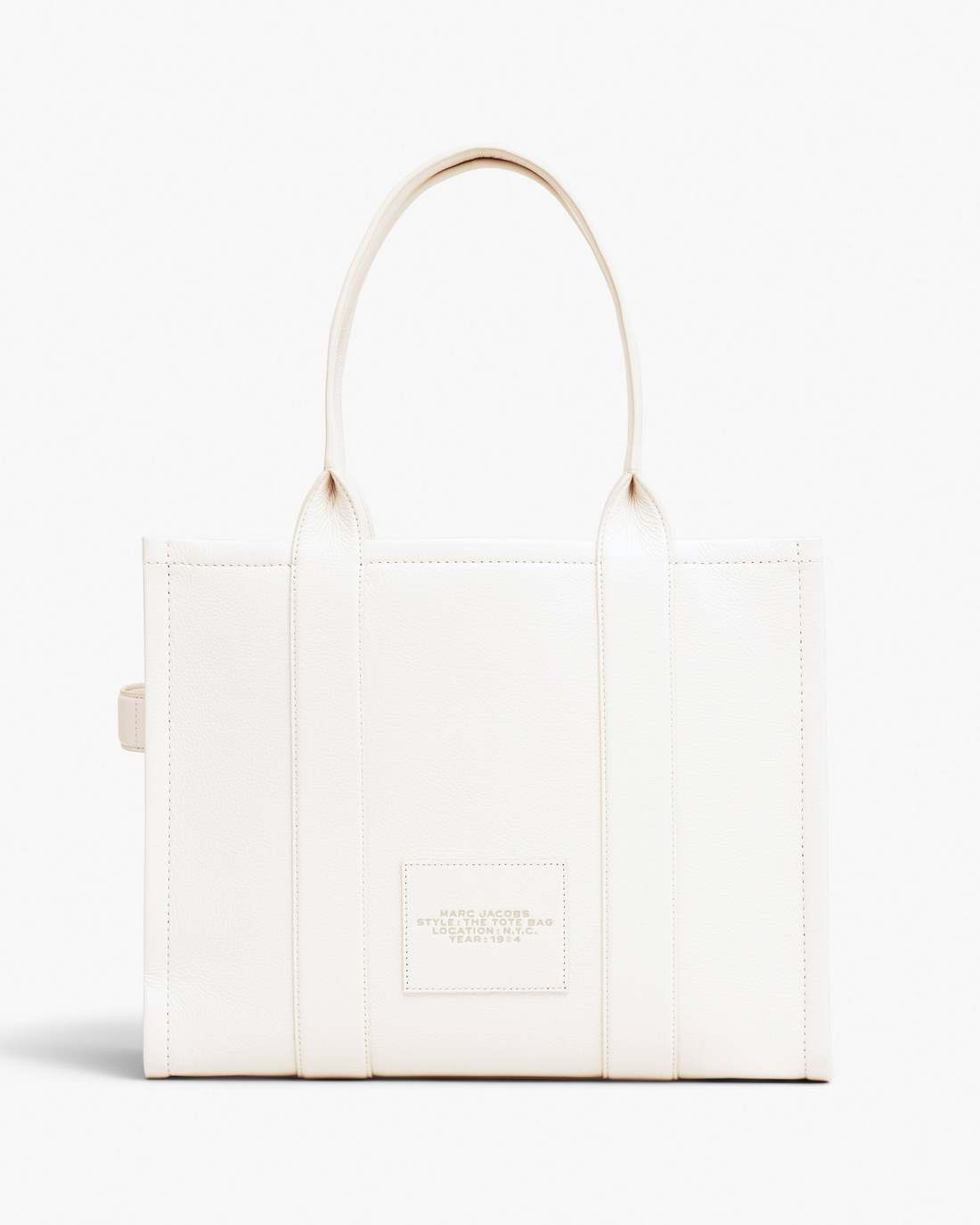 The Leather Large Tote Bag Cotton/Silver Marc Jacobs / BAGS