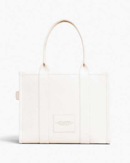 The Leather Large Tote Bag Cotton/Silver Marc Jacobs / BAGS