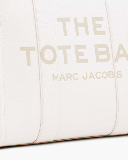 The Leather Large Tote Bag Cotton/Silver Marc Jacobs / BAGS
