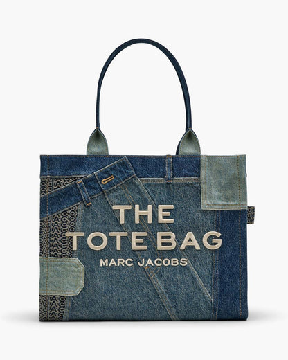 The Deconstructed Denim Large Tote Bag Indigo Multi Marc Jacobs / BAGS