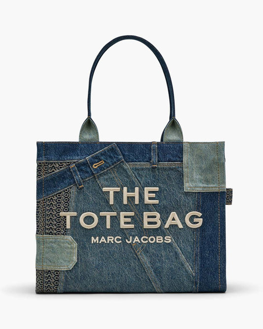 The Deconstructed Denim Large Tote Bag Indigo Multi Marc Jacobs / BAGS