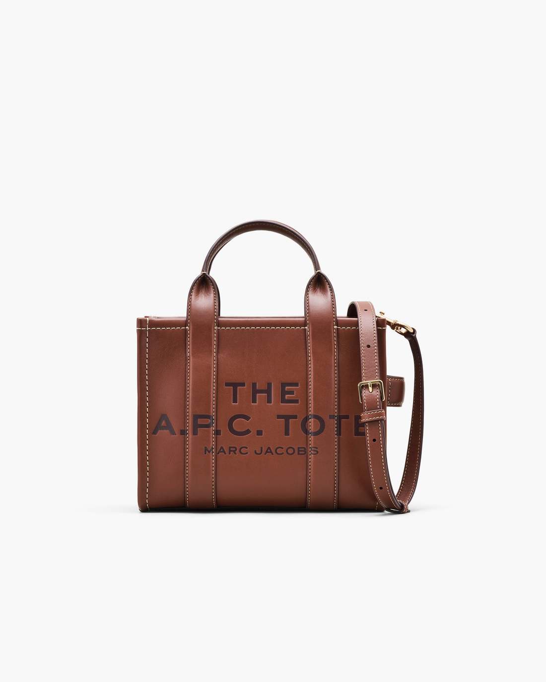 The A.P.C. X Marc Jacobs Leather Small Tote Bag Hazelnut Marc Jacobs / BAGS