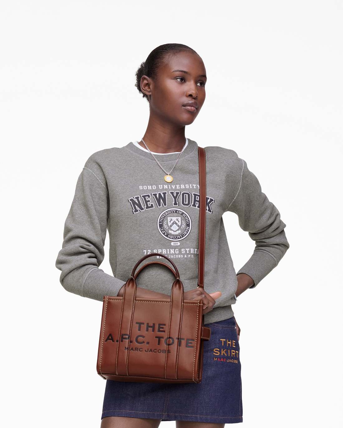 The A.P.C. X Marc Jacobs Leather Small Tote Bag Hazelnut Marc Jacobs / BAGS