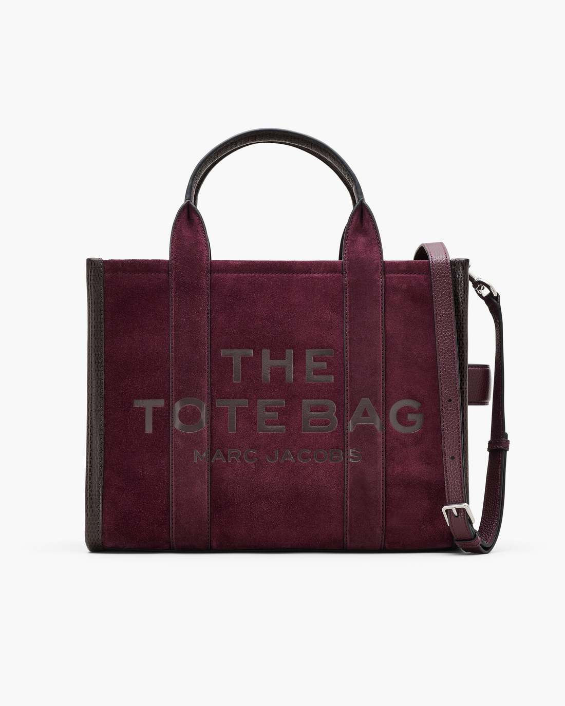 The Suede Medium Tote Bag Dark Plum Marc Jacobs / BAGS